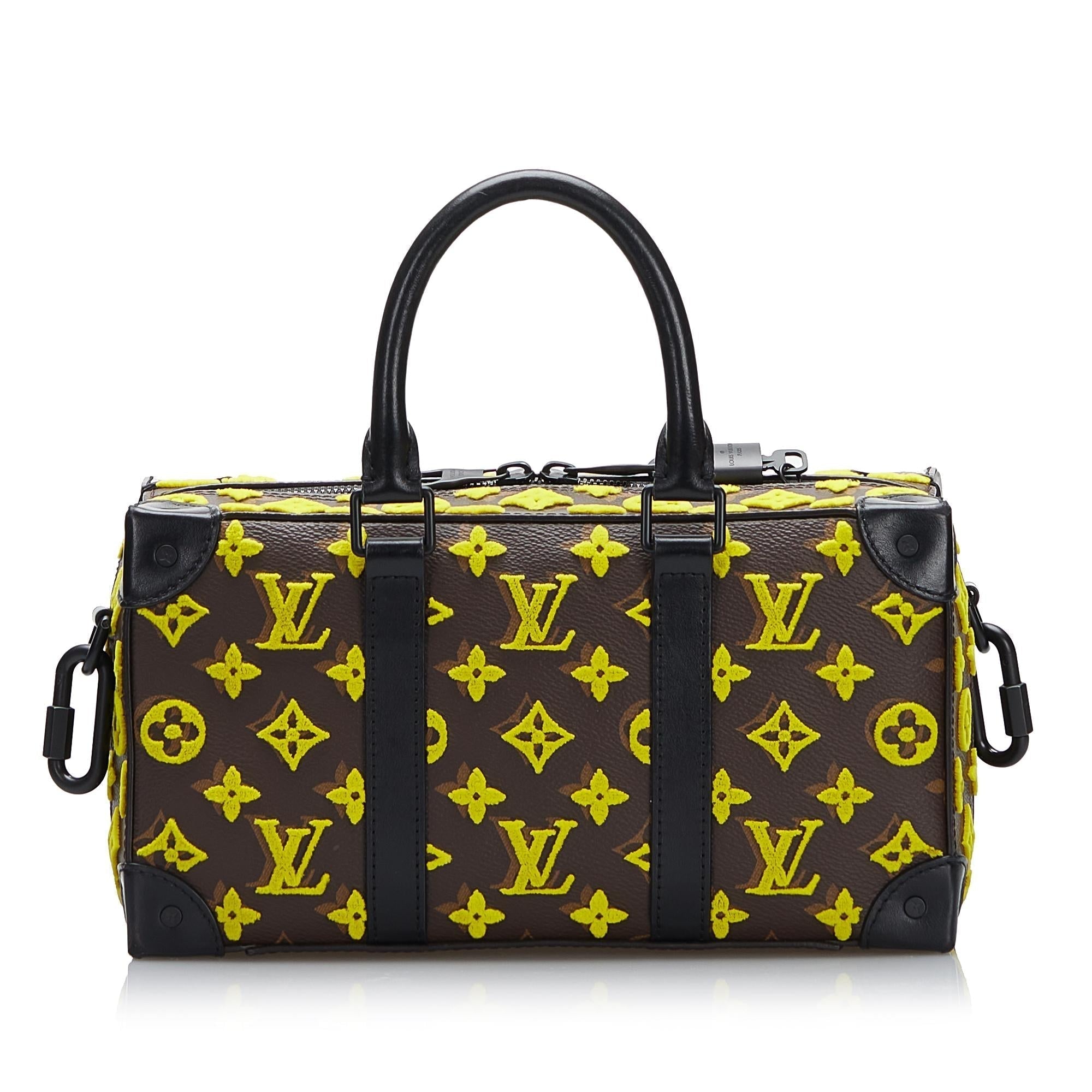 Louis Vuitton Monogram Tuffetage Speedy Trunk (SHG-FDS9bz)