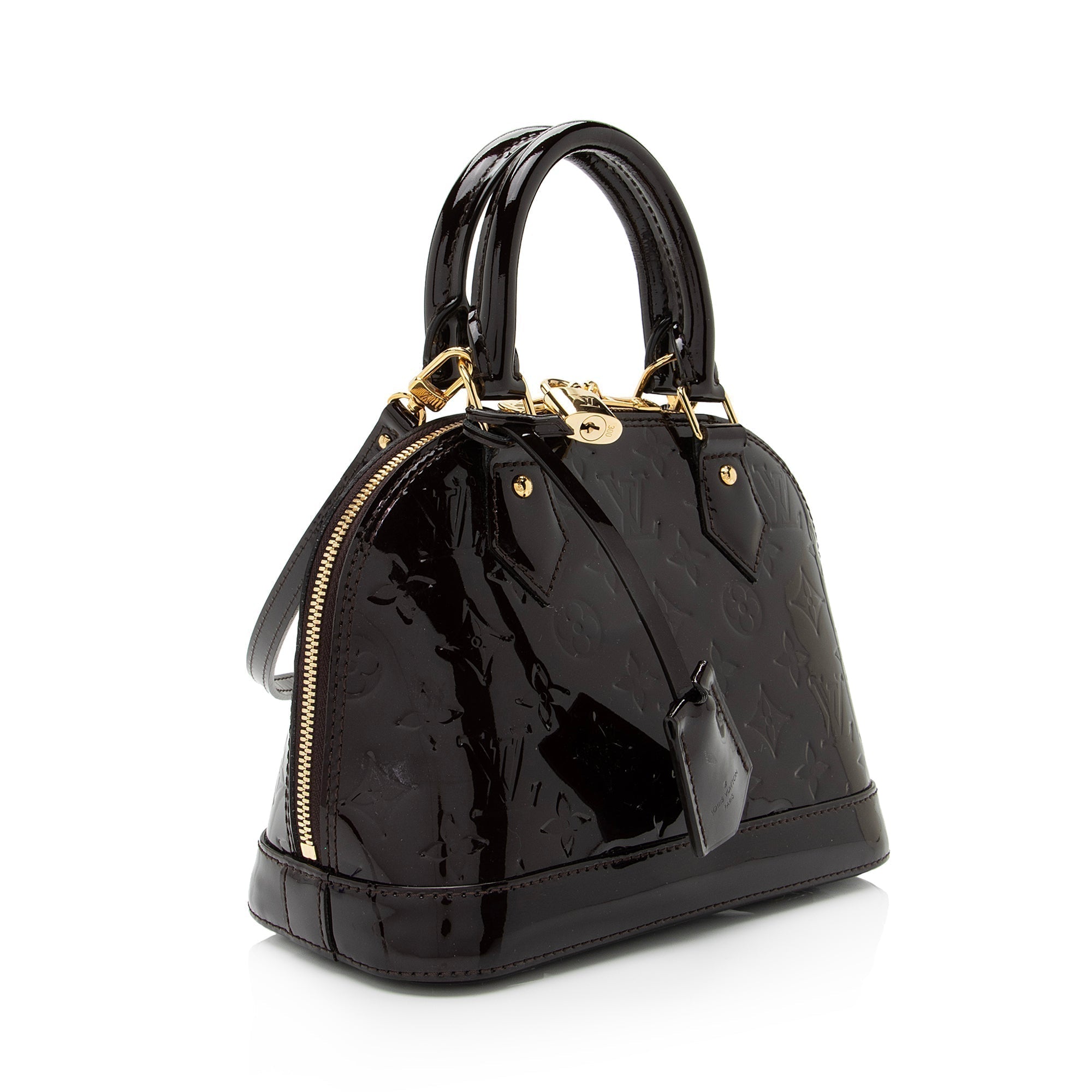 Louis Vuitton Monogram Vernis Alma BB Satchel (SHF-nXDD7c)