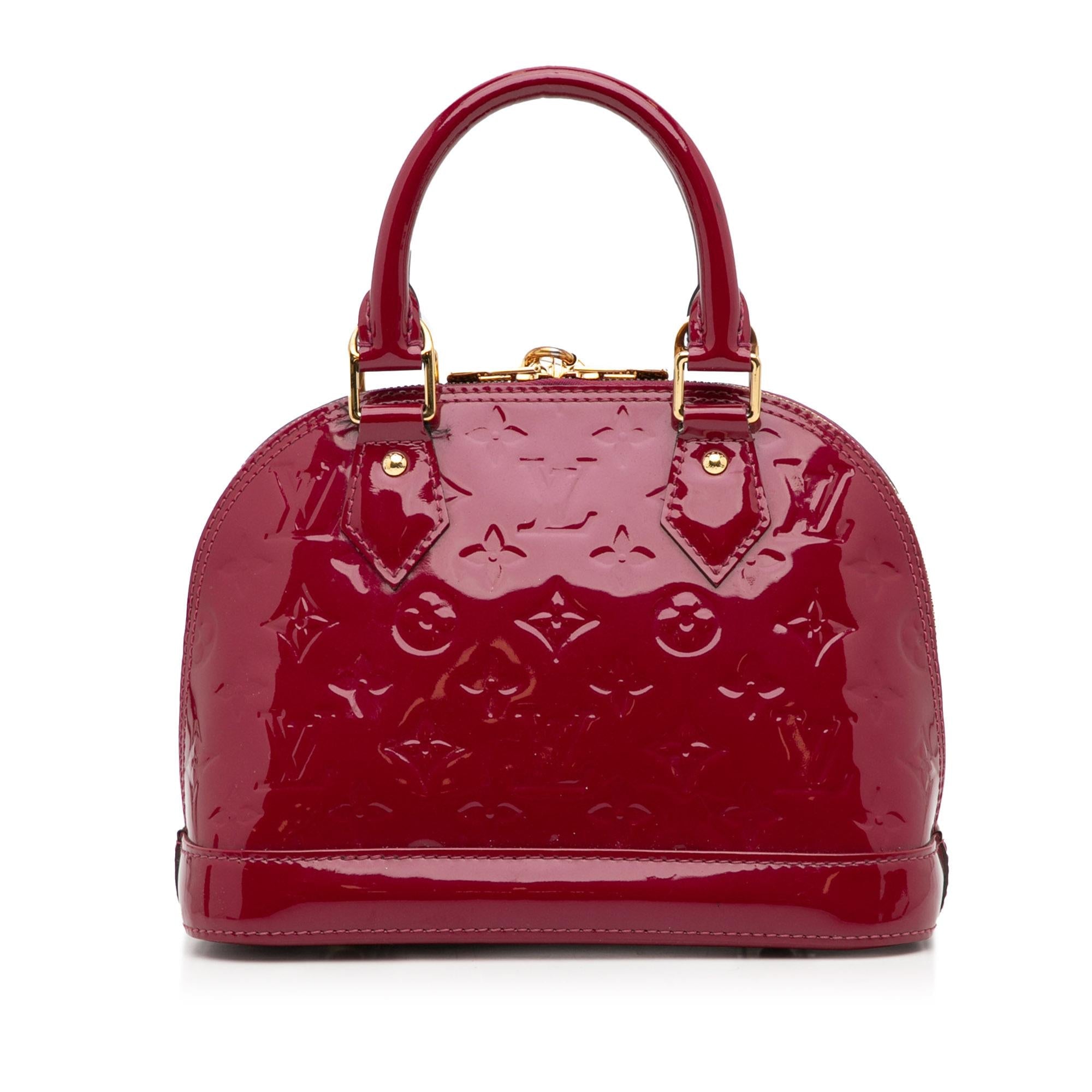 Louis Vuitton Monogram Vernis Alma BB (SHG-Mystay)