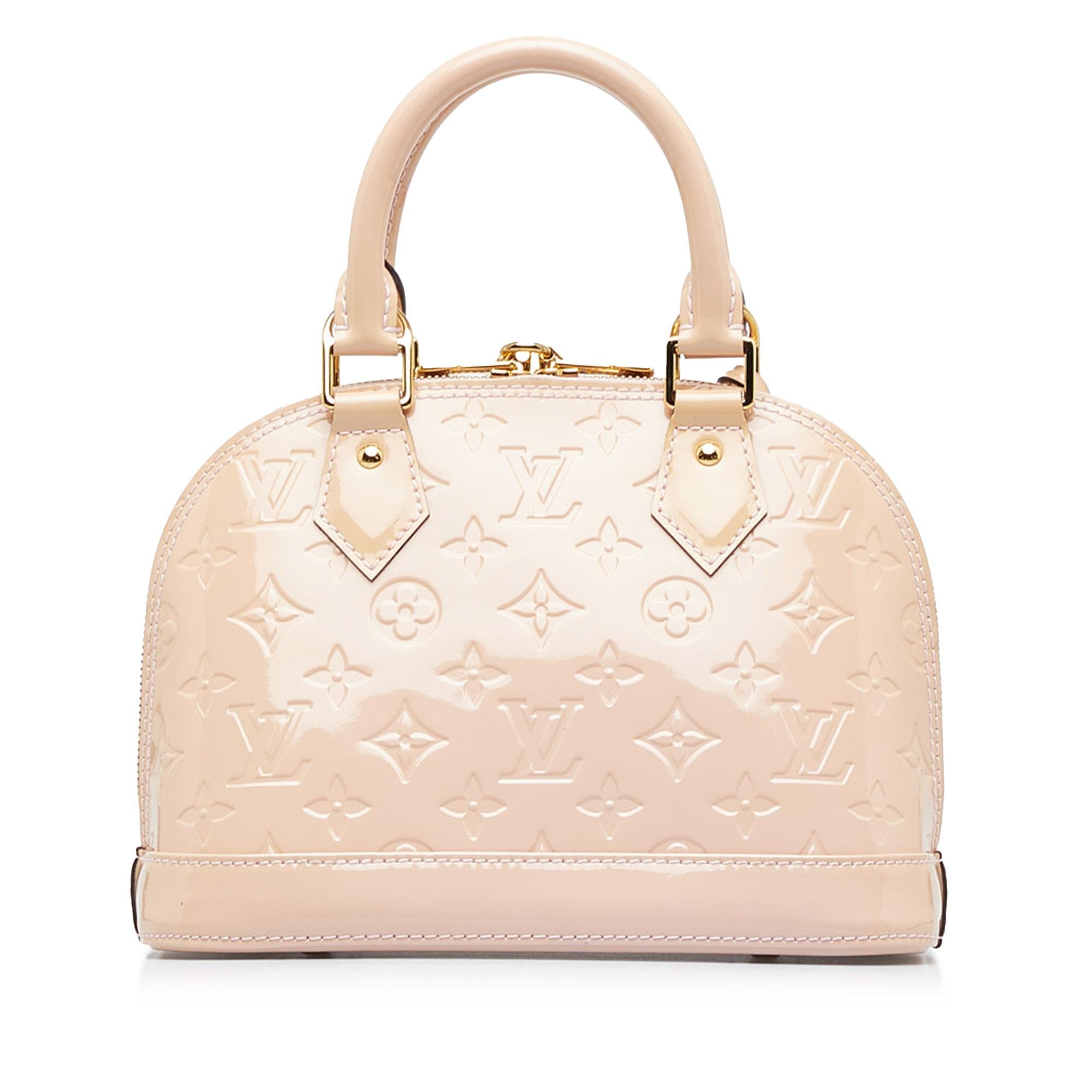 Louis Vuitton Monogram Vernis Alma BB (SHG-EaY81w)