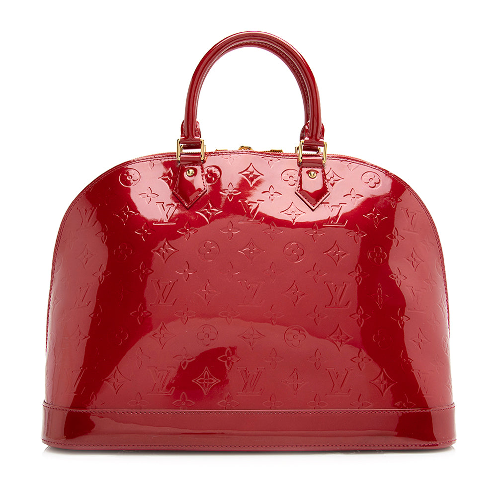 Louis Vuitton Monogram Vernis Alma GM Satchel (SHF-21415)