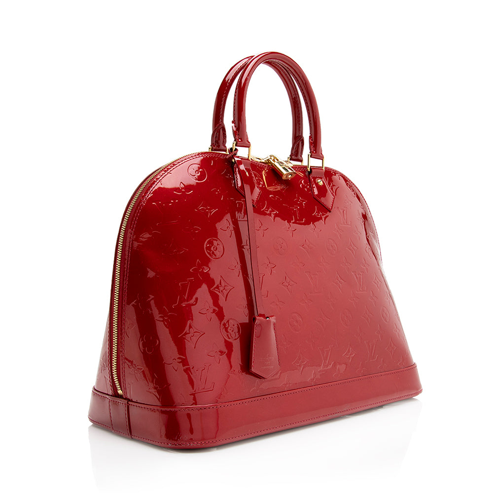 Louis Vuitton Monogram Vernis Alma GM Satchel (SHF-21415)