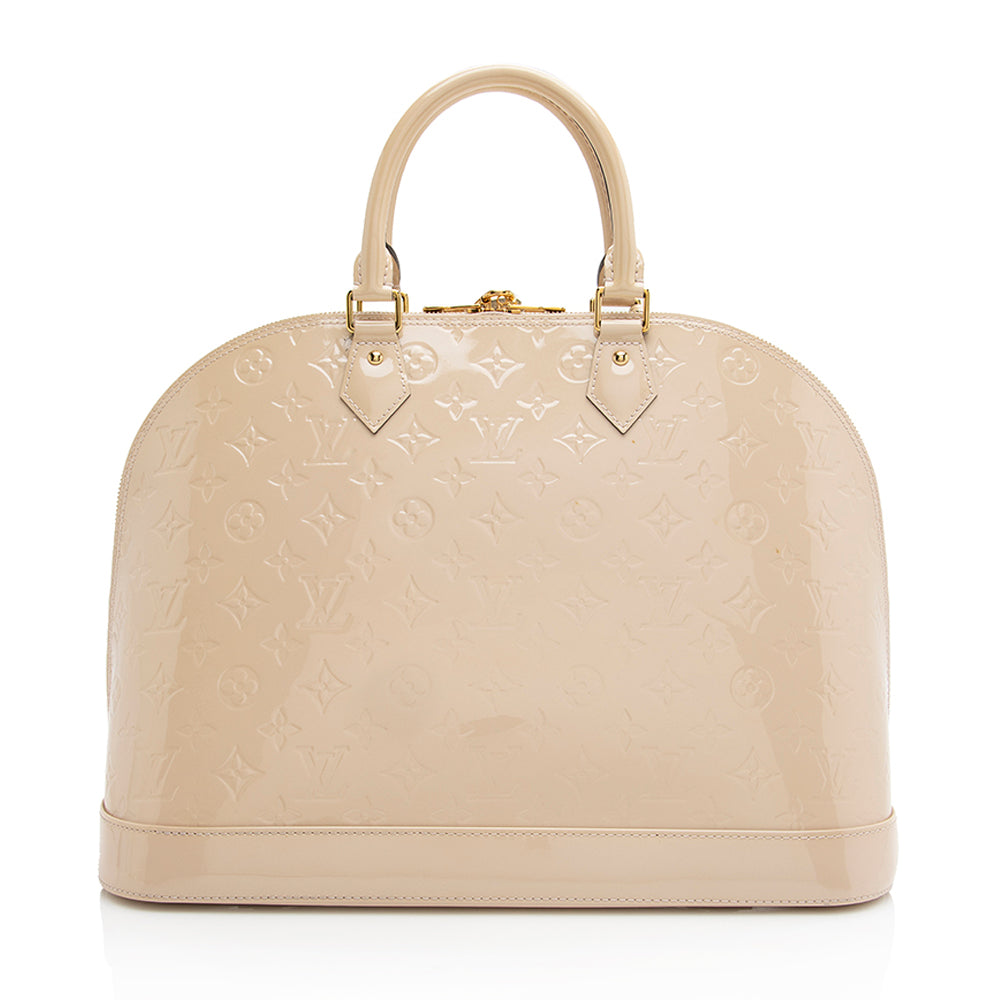 Louis Vuitton Monogram Vernis Alma GM Satchel (SHF-21875)