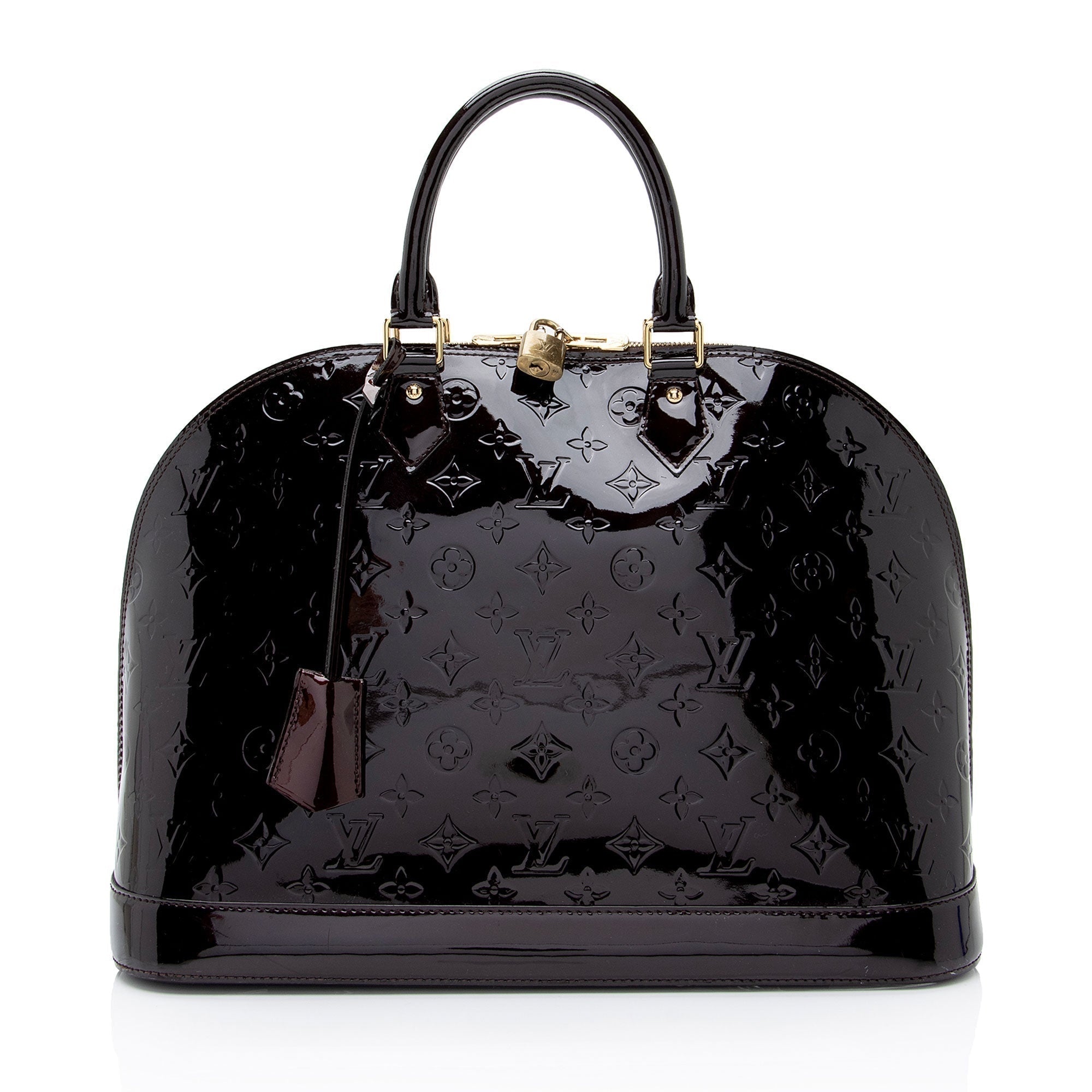 Louis Vuitton Monogram Vernis Alma GM Satchel (SHF-NbLRlp)