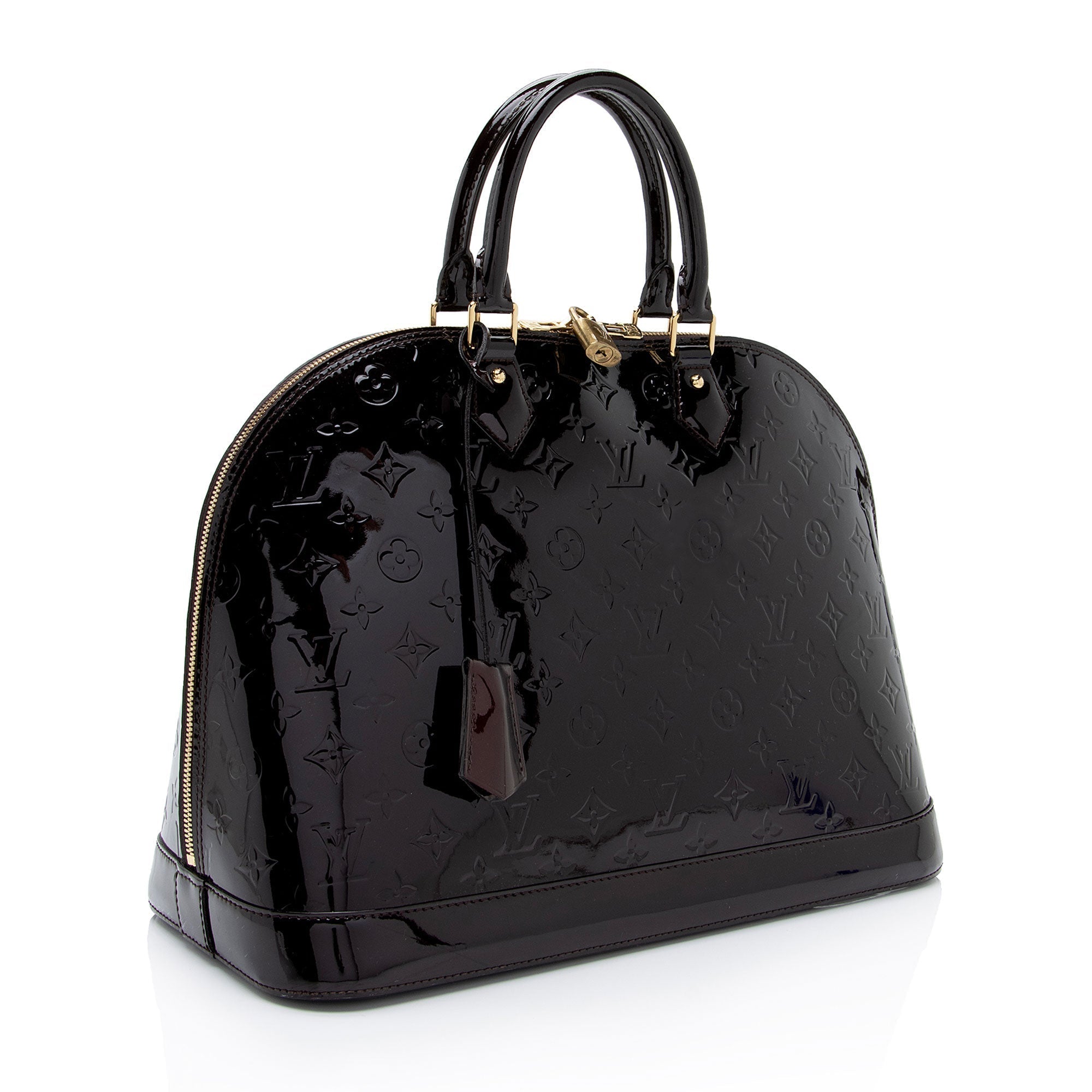 Louis Vuitton Monogram Vernis Alma GM Satchel (SHF-NbLRlp)