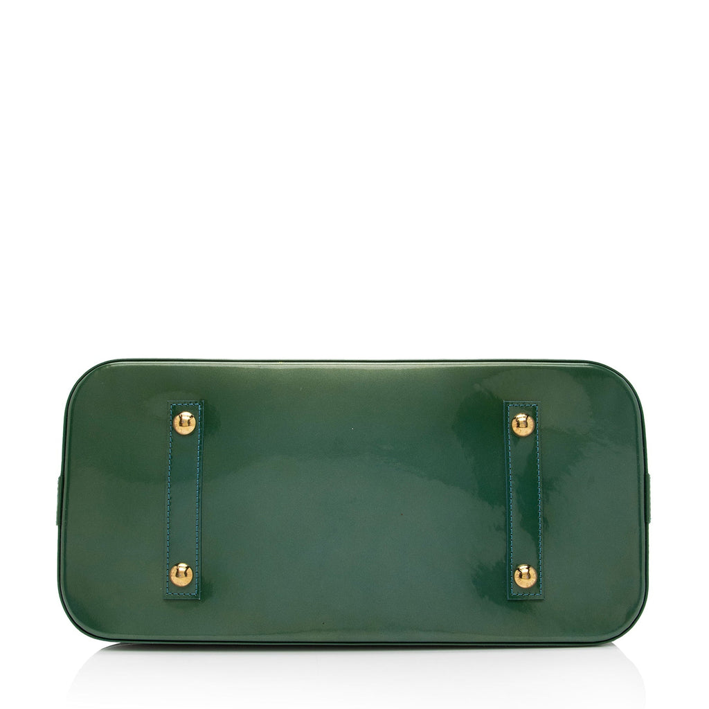 Louis Vuitton Monogram Vernis Alma GM Satchel (SHF-Z4HtXk)