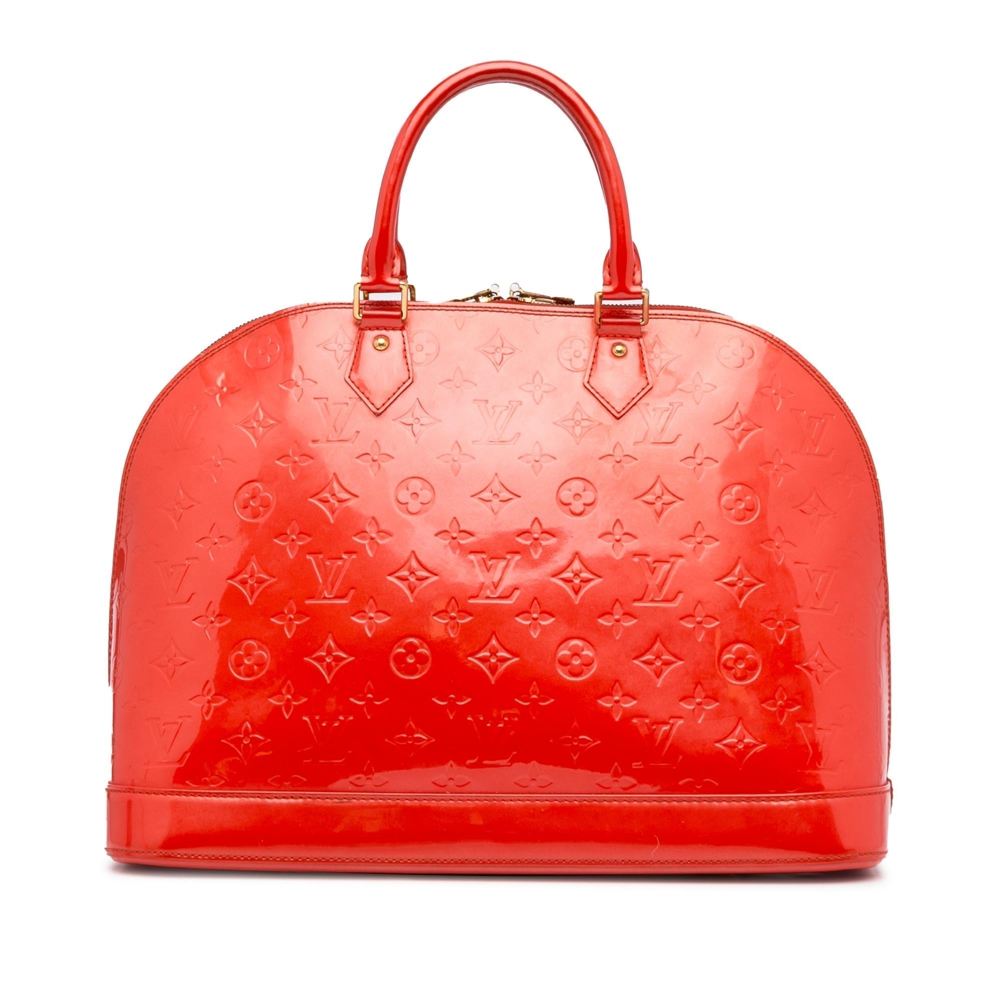 Louis Vuitton Monogram Vernis Alma GM (SHG-5mS6wP)