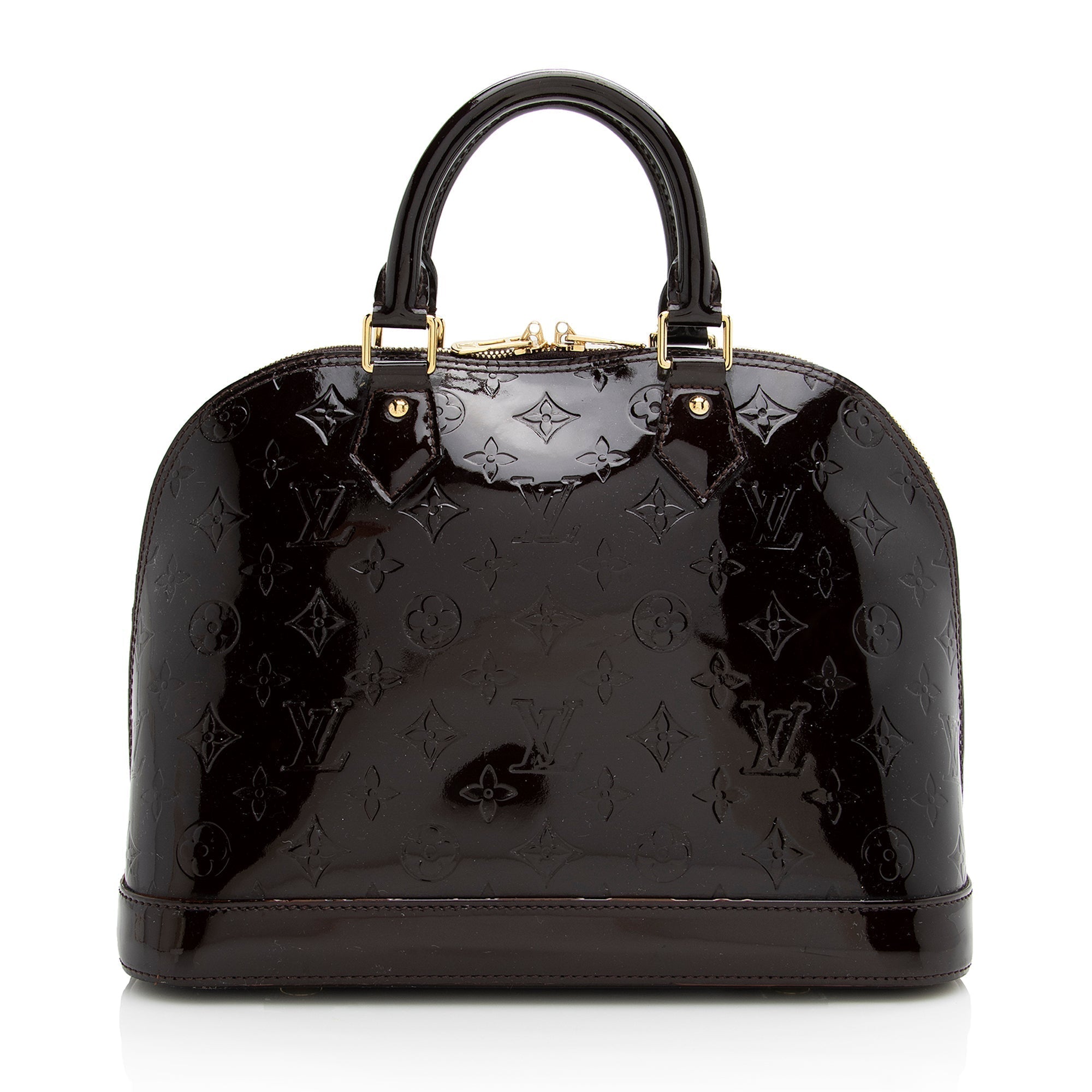Louis Vuitton Monogram Vernis Alma PM Satchel (SHF-22167)