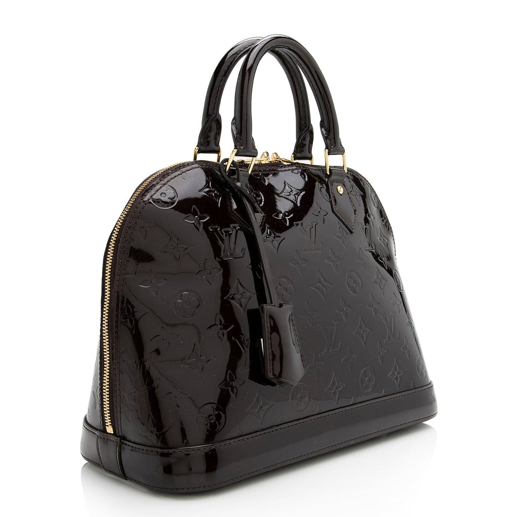 Louis Vuitton Monogram Vernis Alma PM Satchel (SHF-22167)