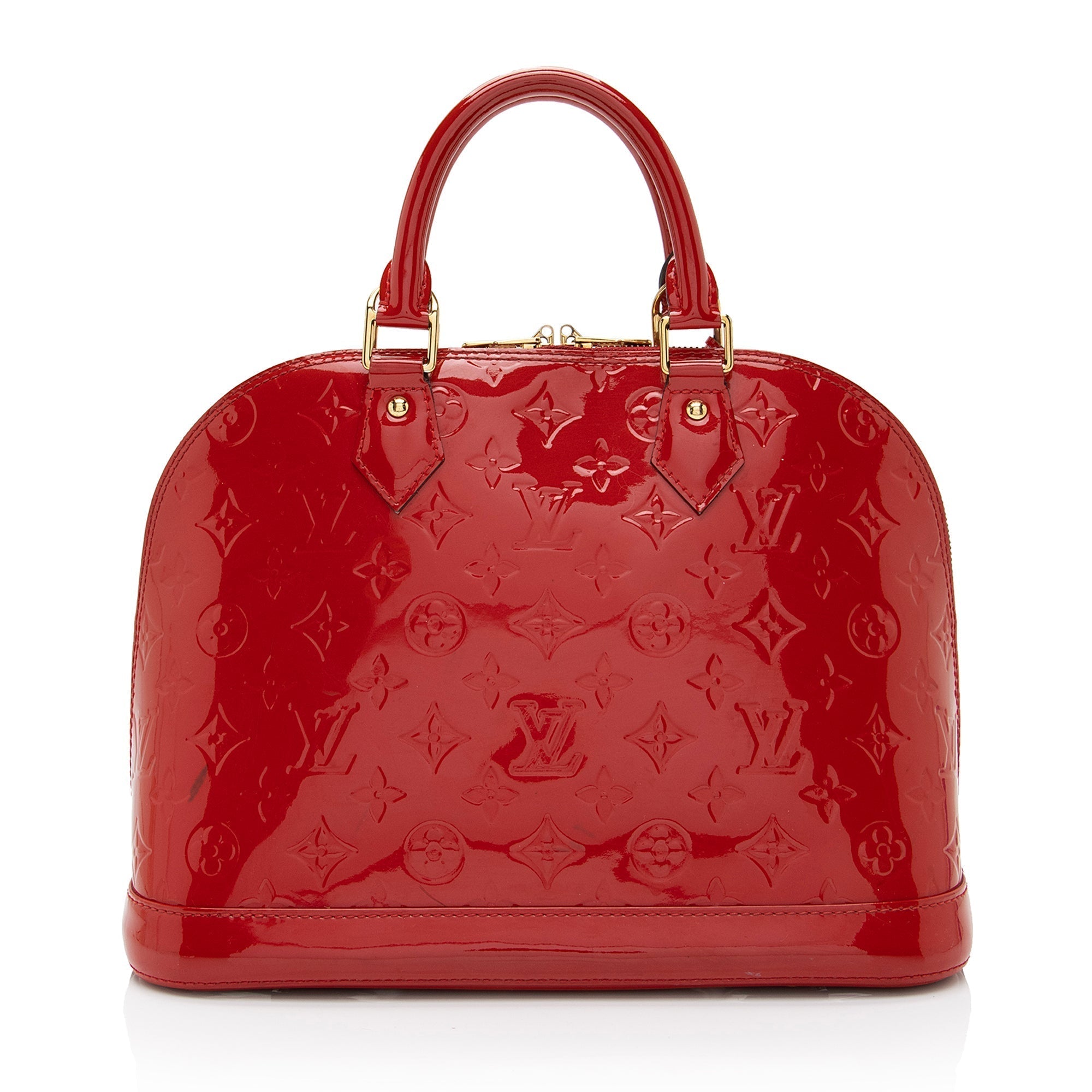 Louis Vuitton Monogram Vernis Alma PM Satchel (SHF-N7kVSA)