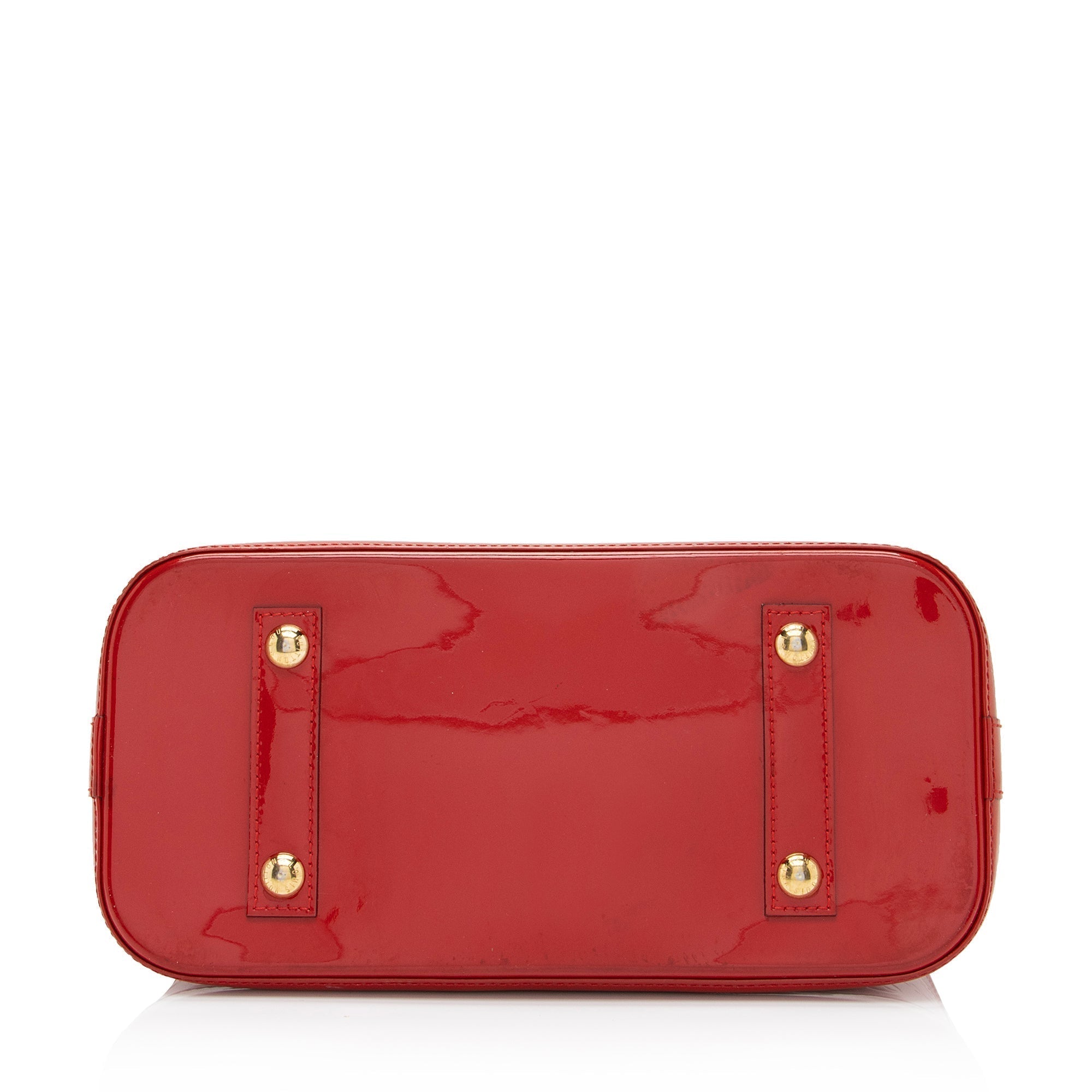 Louis Vuitton Monogram Vernis Alma PM Satchel (SHF-N7kVSA)
