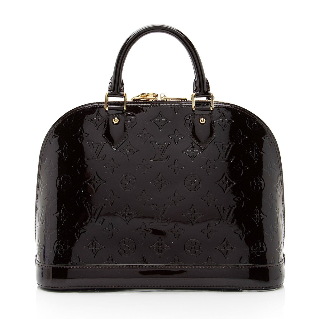 Louis Vuitton Monogram Vernis Alma PM Satchel (SHF-kN8GF6)