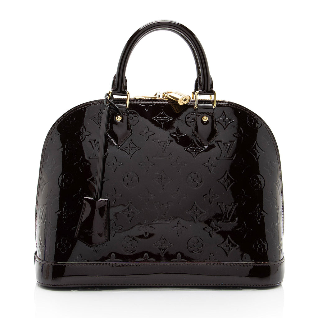 Louis Vuitton Monogram Vernis Alma PM Satchel (SHF-kN8GF6)