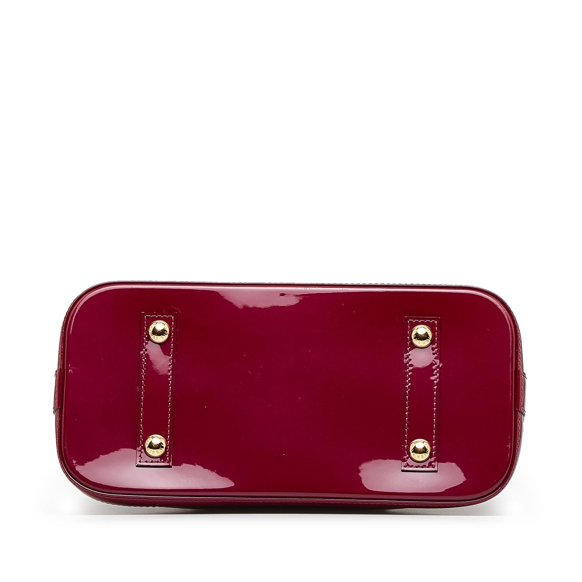 Louis Vuitton Monogram Vernis Alma PM (SHG-fGgxKm)