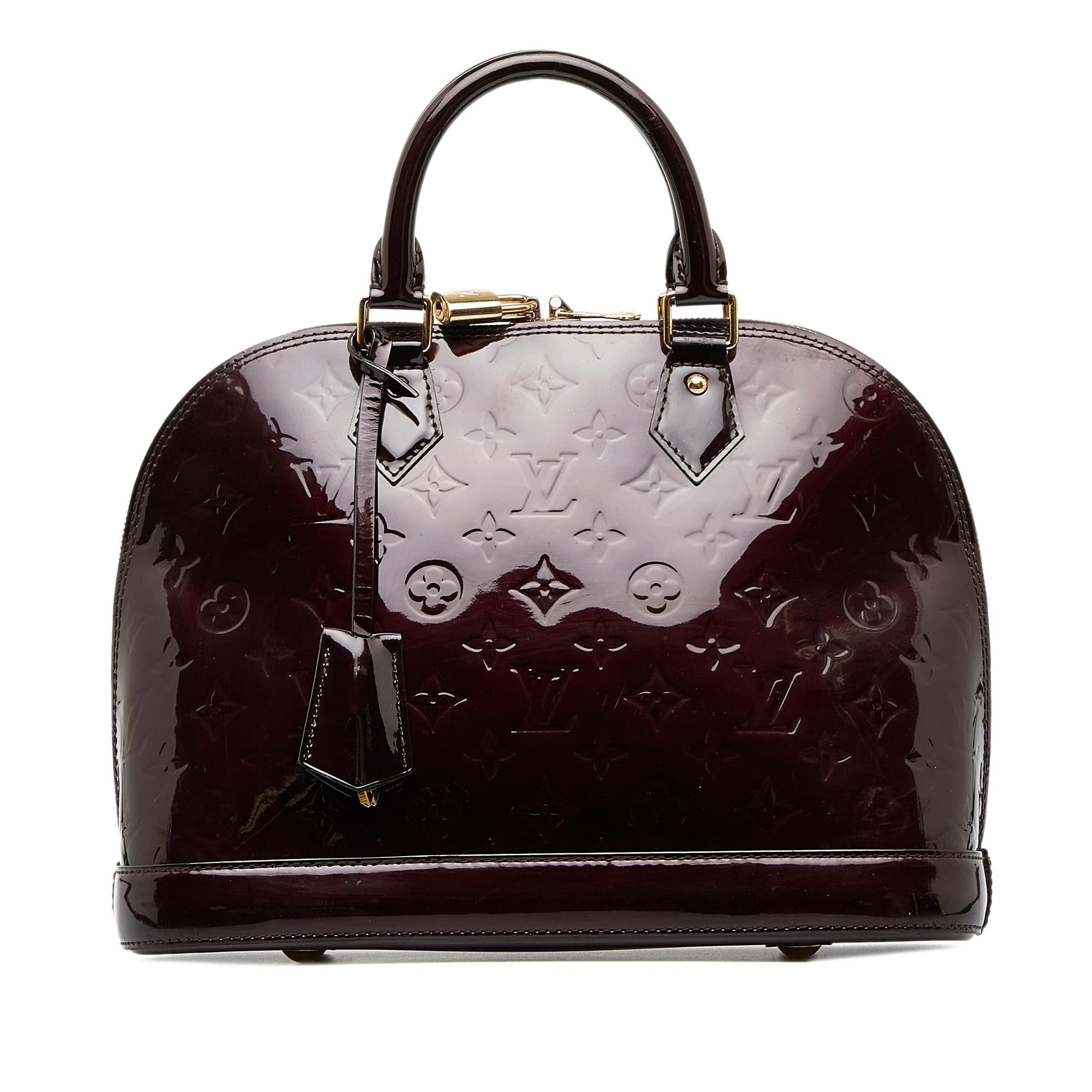Louis Vuitton Monogram Vernis Alma PM (SHG-SkyOqF)