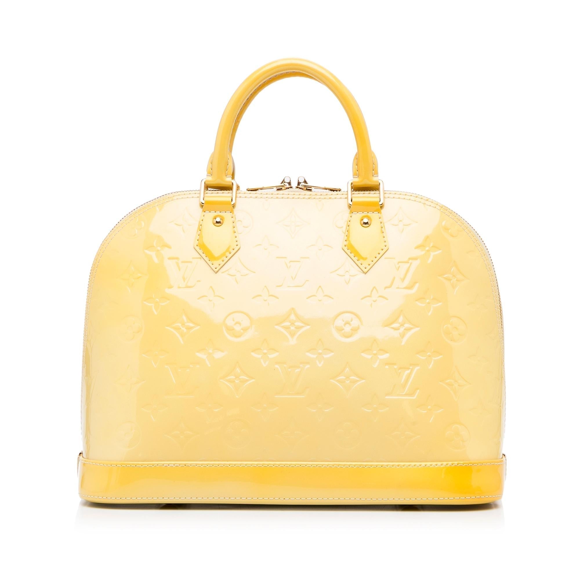 Louis Vuitton Monogram Vernis Alma PM (SHG-eEgf9Q)