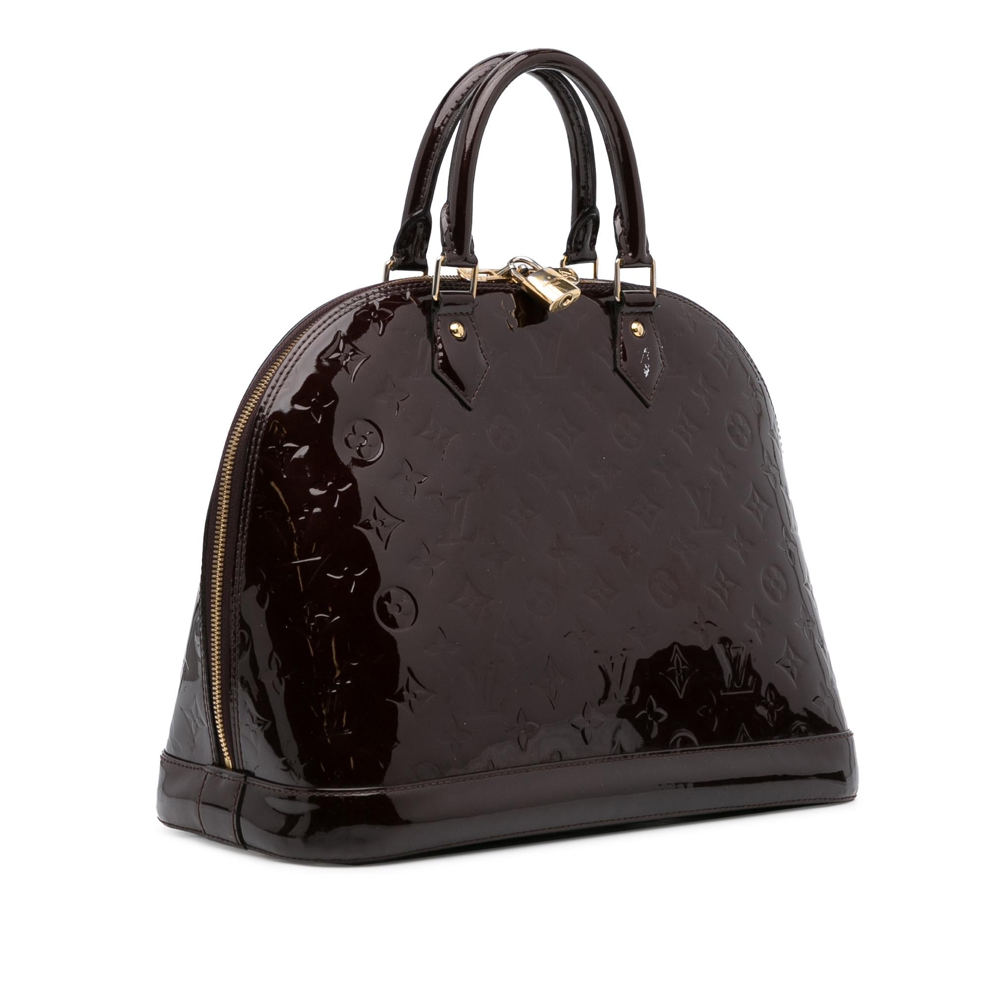 Louis Vuitton Monogram Vernis Alma PM (SHG-1McnUp)