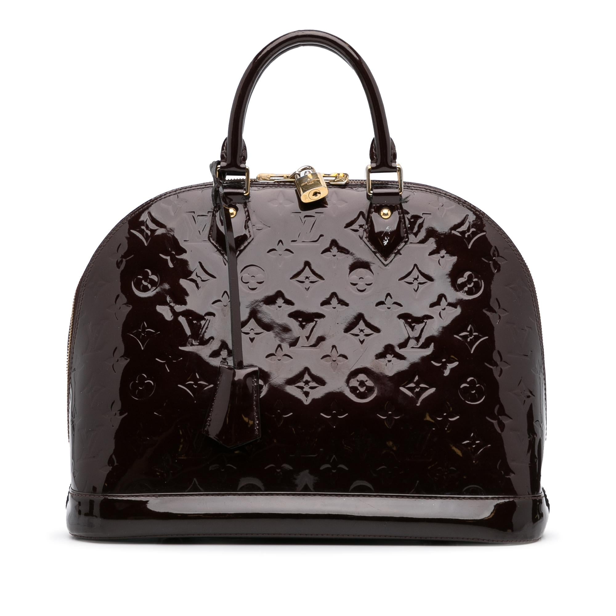 Louis Vuitton Monogram Vernis Alma PM (SHG-1McnUp)