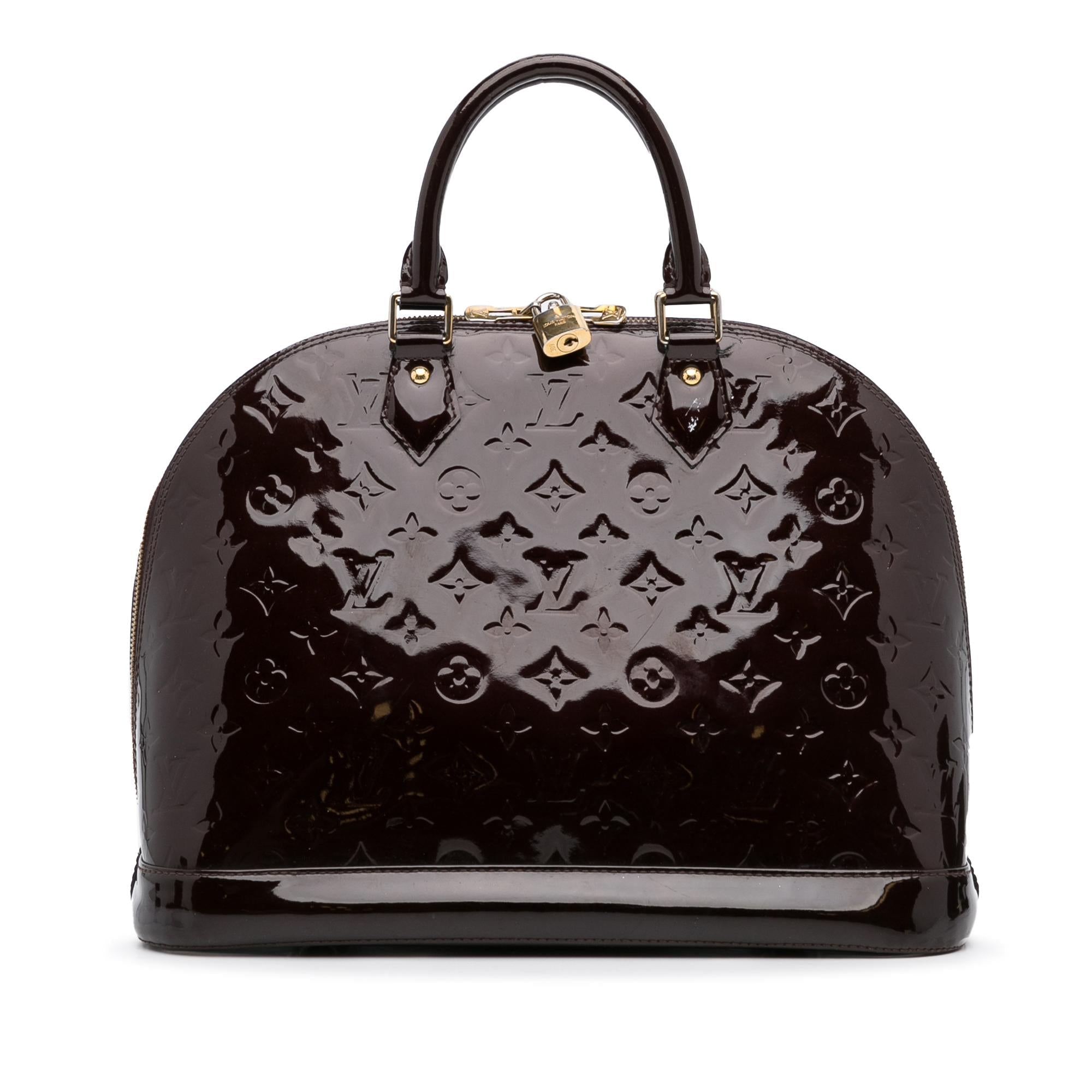Louis Vuitton Monogram Vernis Alma PM (SHG-1McnUp)