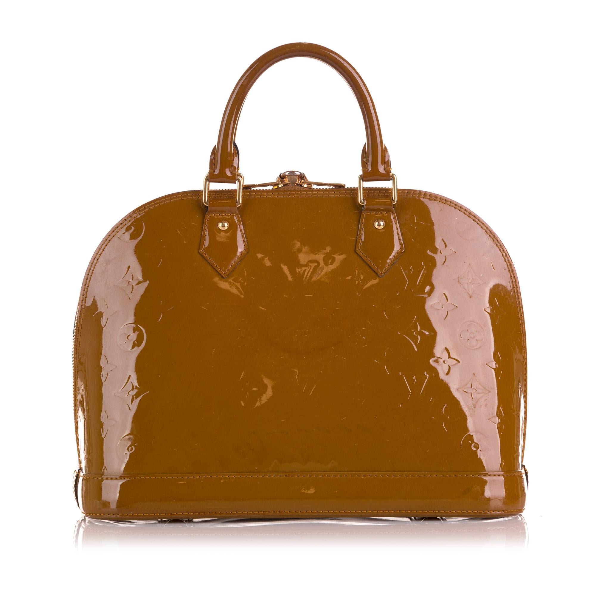 Louis Vuitton Monogram Vernis Alma PM (SHG-9nUVc0)