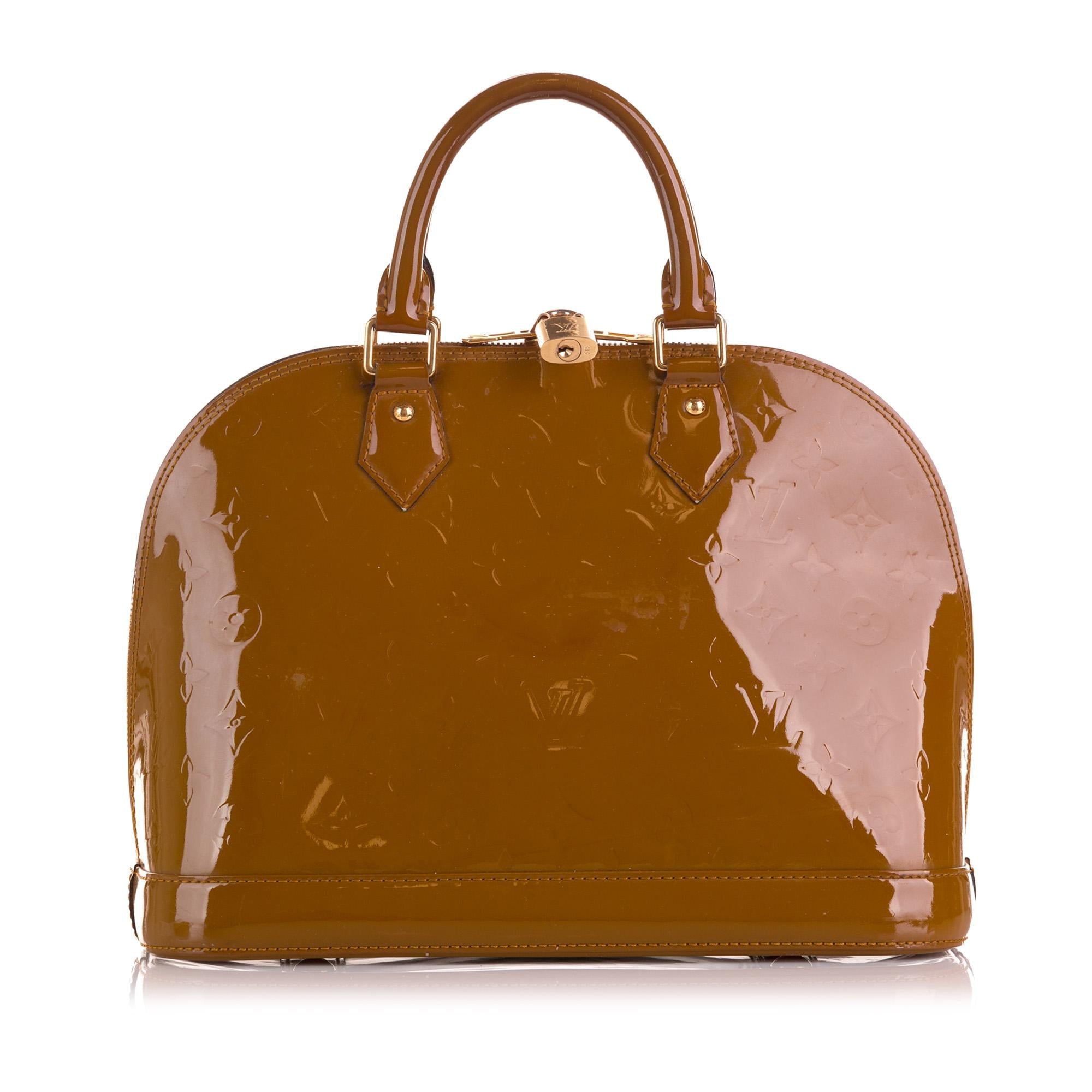 Louis Vuitton Monogram Vernis Alma PM (SHG-9nUVc0)