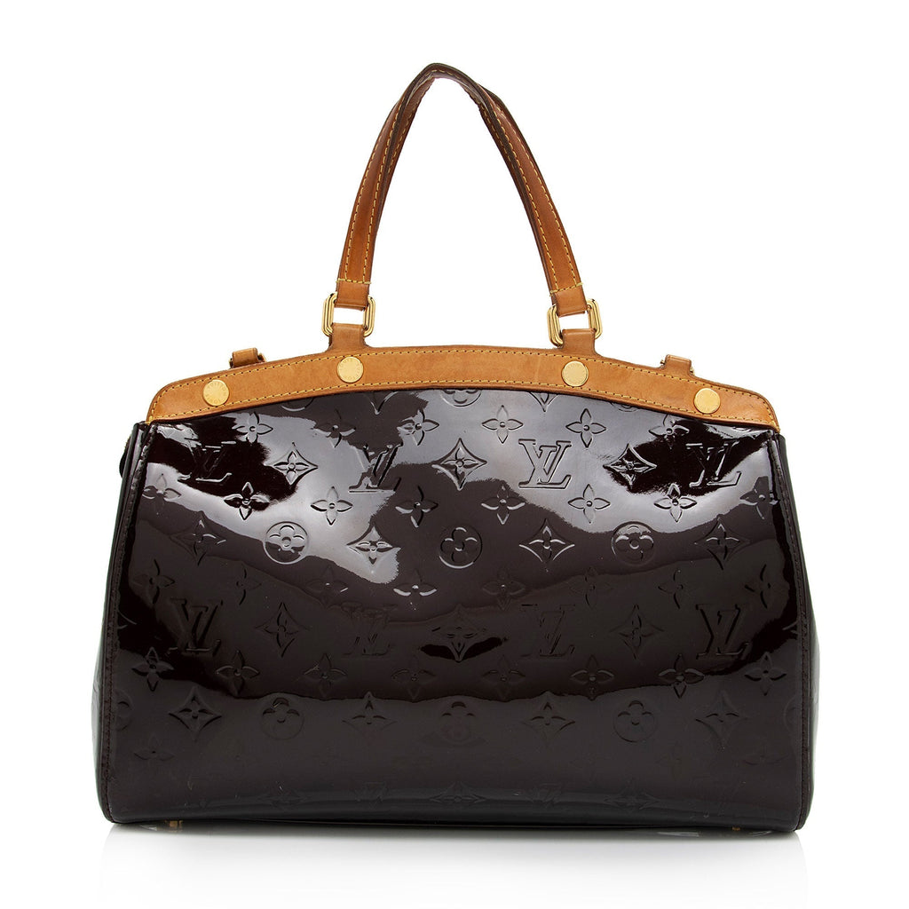 Louis Vuitton Monogram Vernis Brea MM Satchel (SHF-pABsL4)