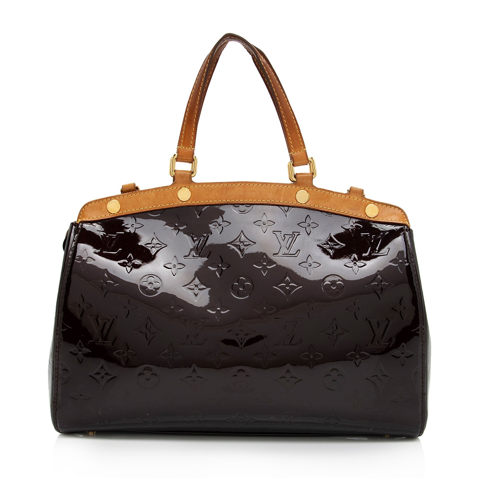 Louis Vuitton Monogram Vernis Brea MM Satchel (SHF-pABsL4)