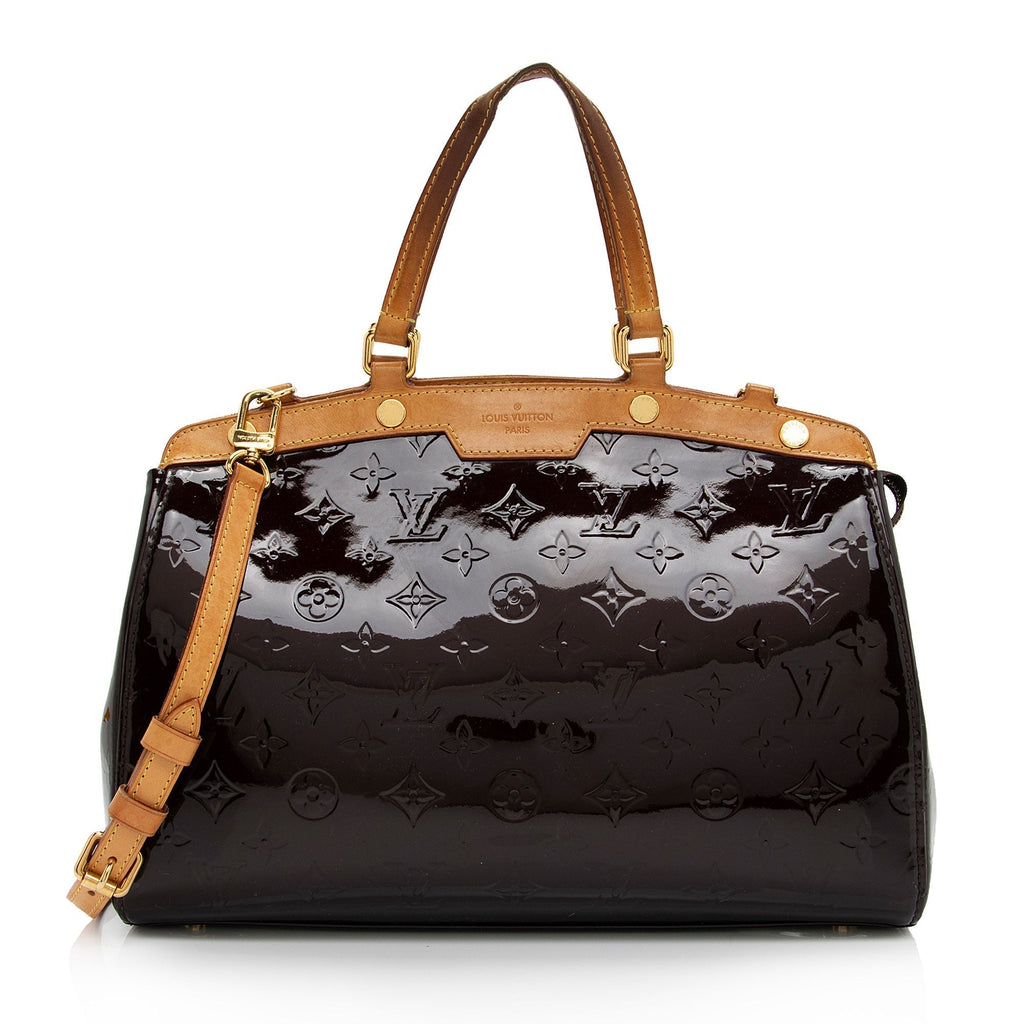 Louis Vuitton Monogram Vernis Brea MM Satchel (SHF-pABsL4)