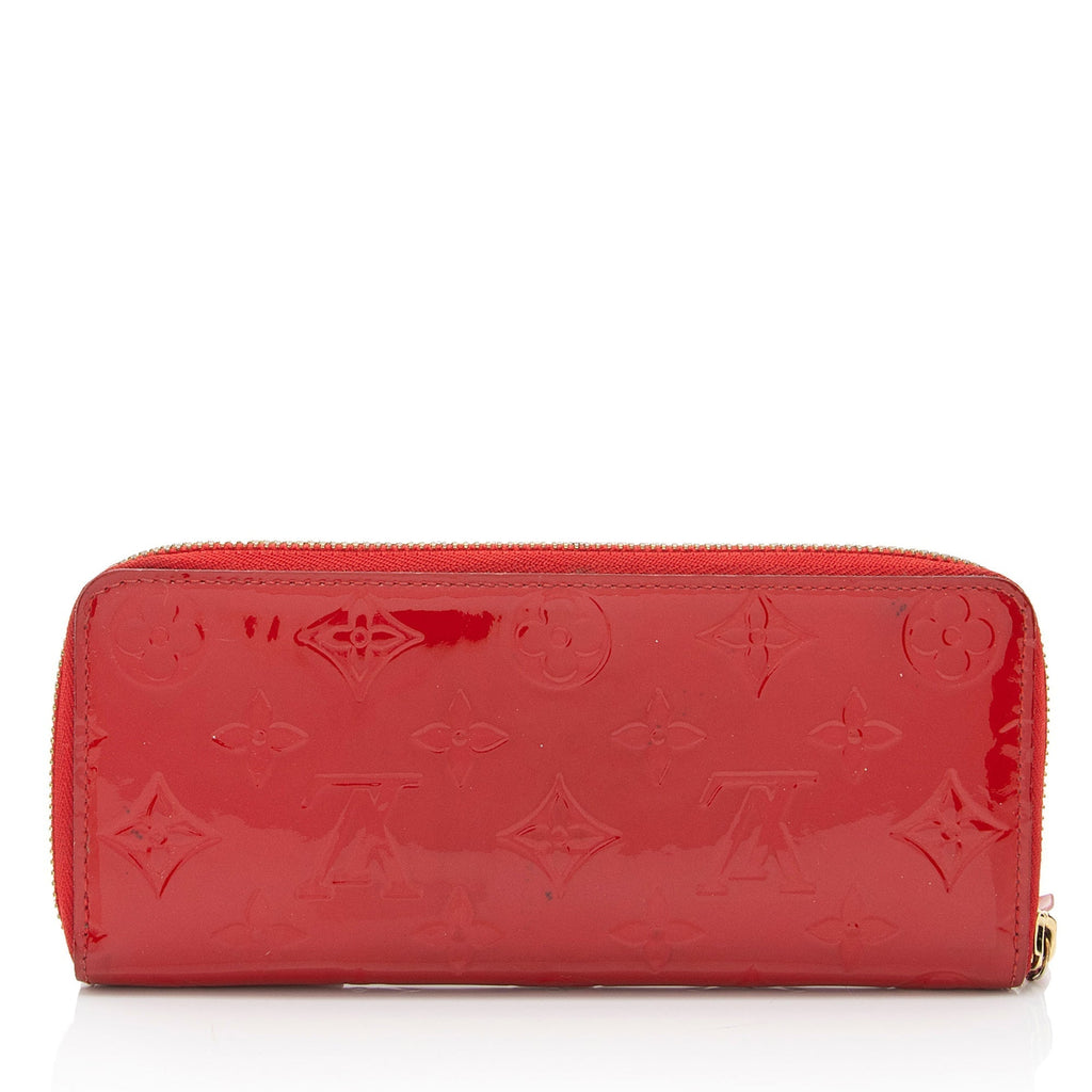 Louis Vuitton Monogram Vernis Clemence Wallet (SHF-kcl8gx)