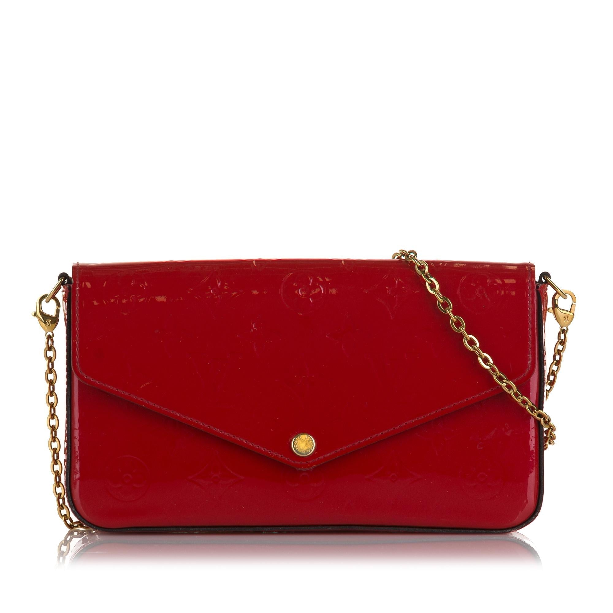 Louis Vuitton Monogram Vernis Pochette Felicie (SHG-GgZlqY)