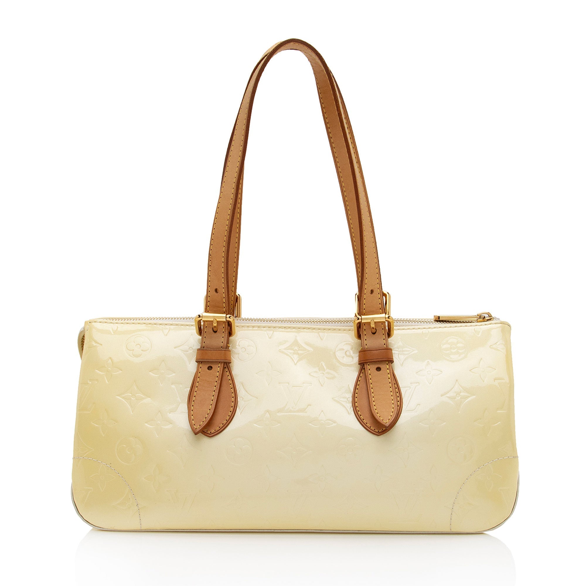 Louis Vuitton Monogram Vernis Rosewood Satchel (SHF-2DP8kl)