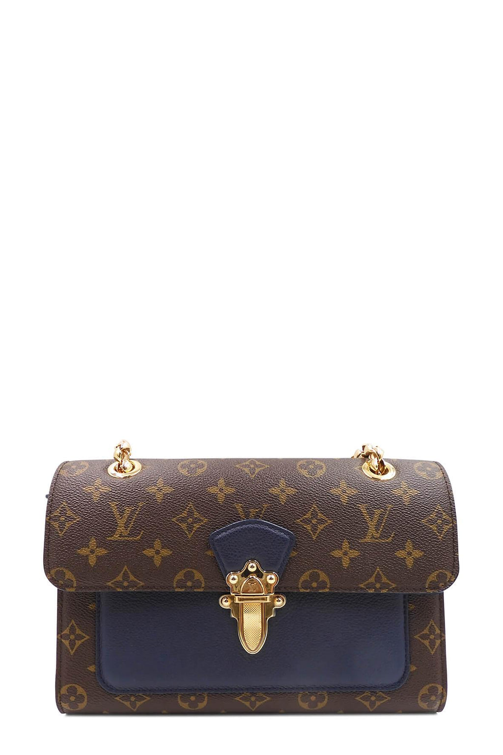 Monogram Victoire Chain Bag Brown Marine
