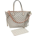 Louis Vuitton Neverfull Azur 2022 Mm Limited Edition Braided Cross Strap Damier Tote LV-B0330P-A001