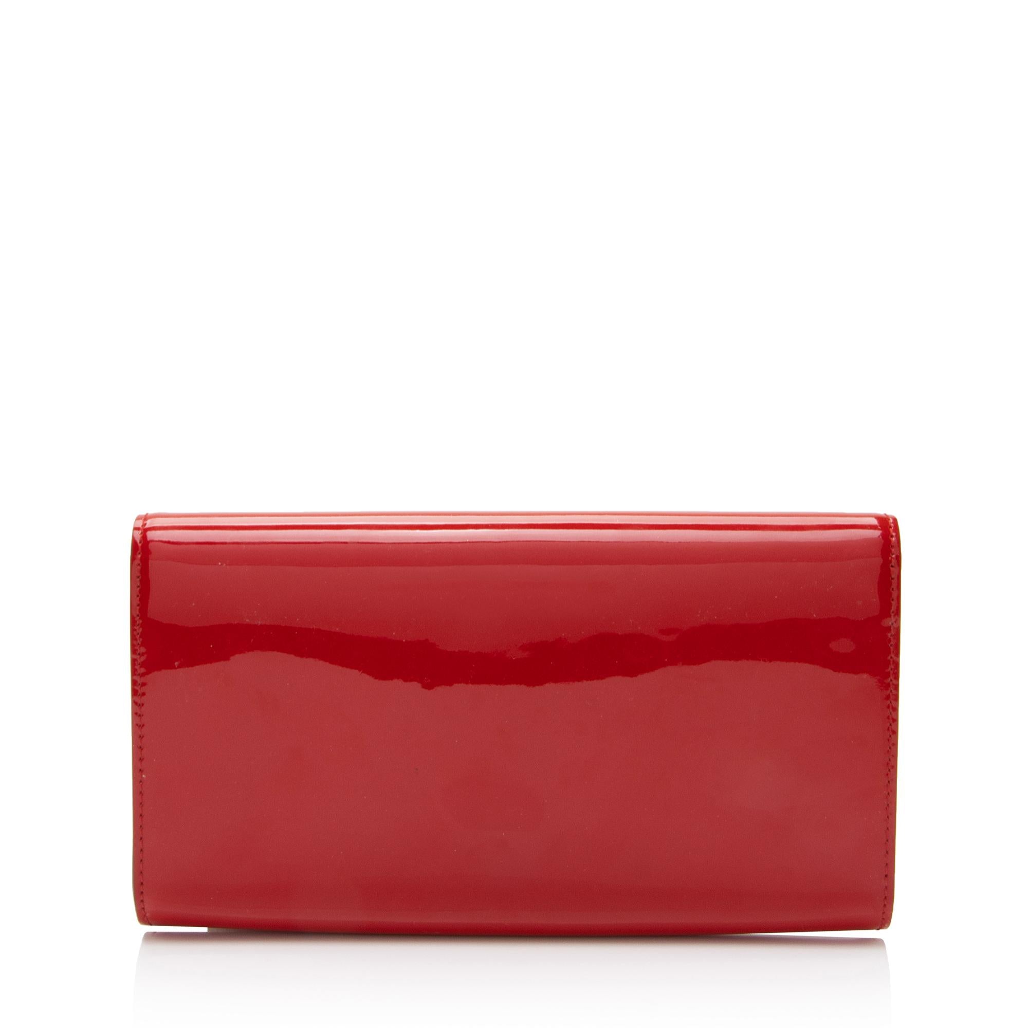 Louis Vuitton Patent Leather Louise Clutch (SHF-5GHpKI)