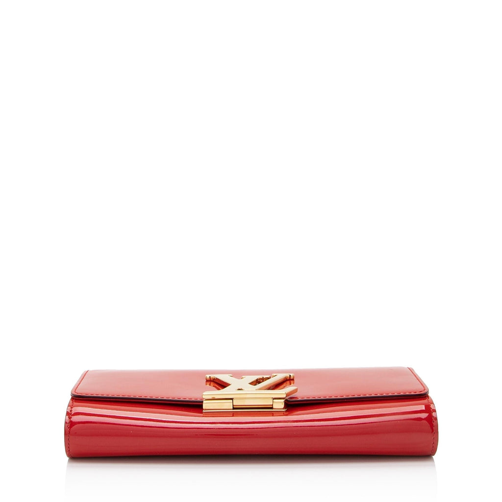 Louis Vuitton Patent Leather Louise Clutch (SHF-5GHpKI)