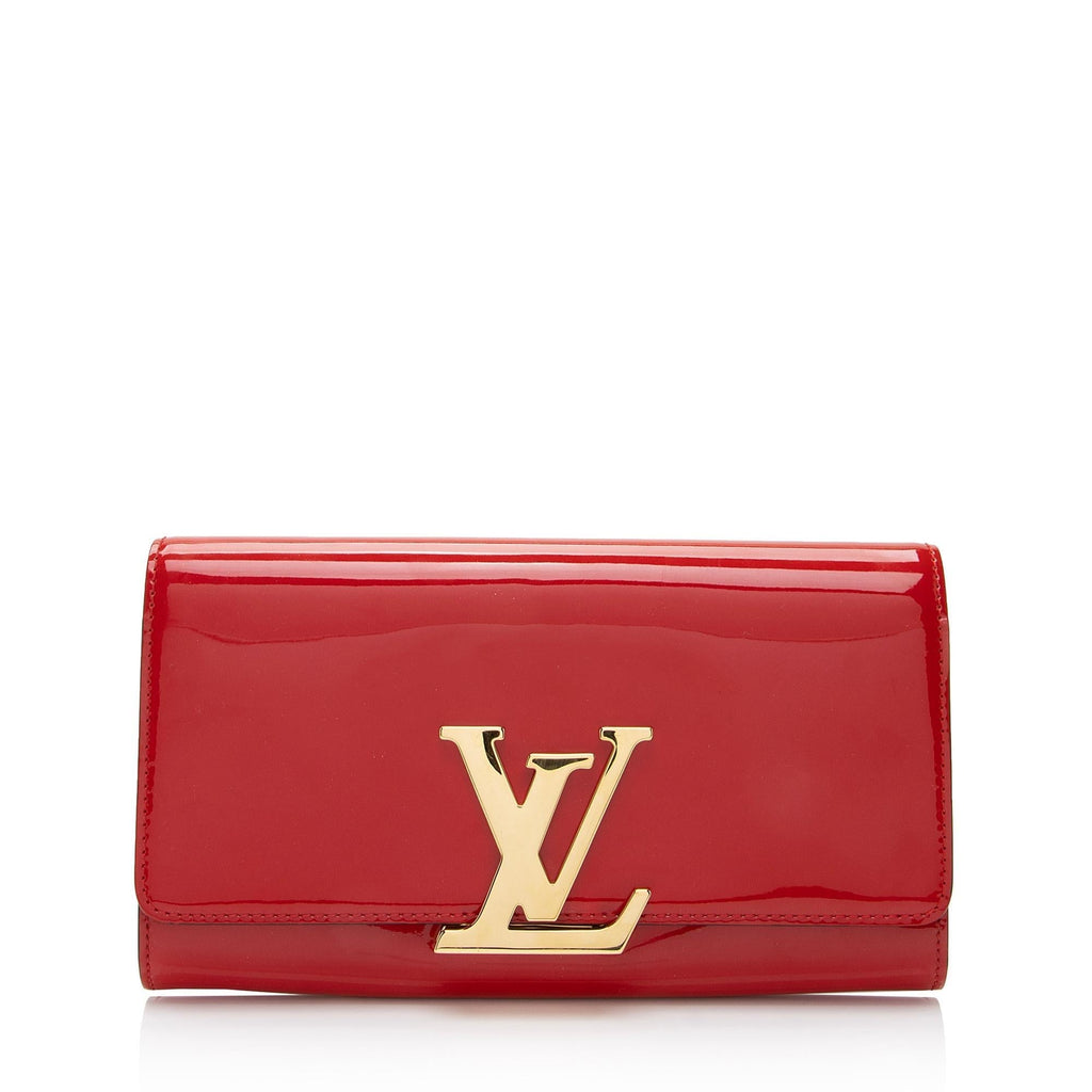Louis Vuitton Patent Leather Louise Clutch (SHF-5GHpKI)