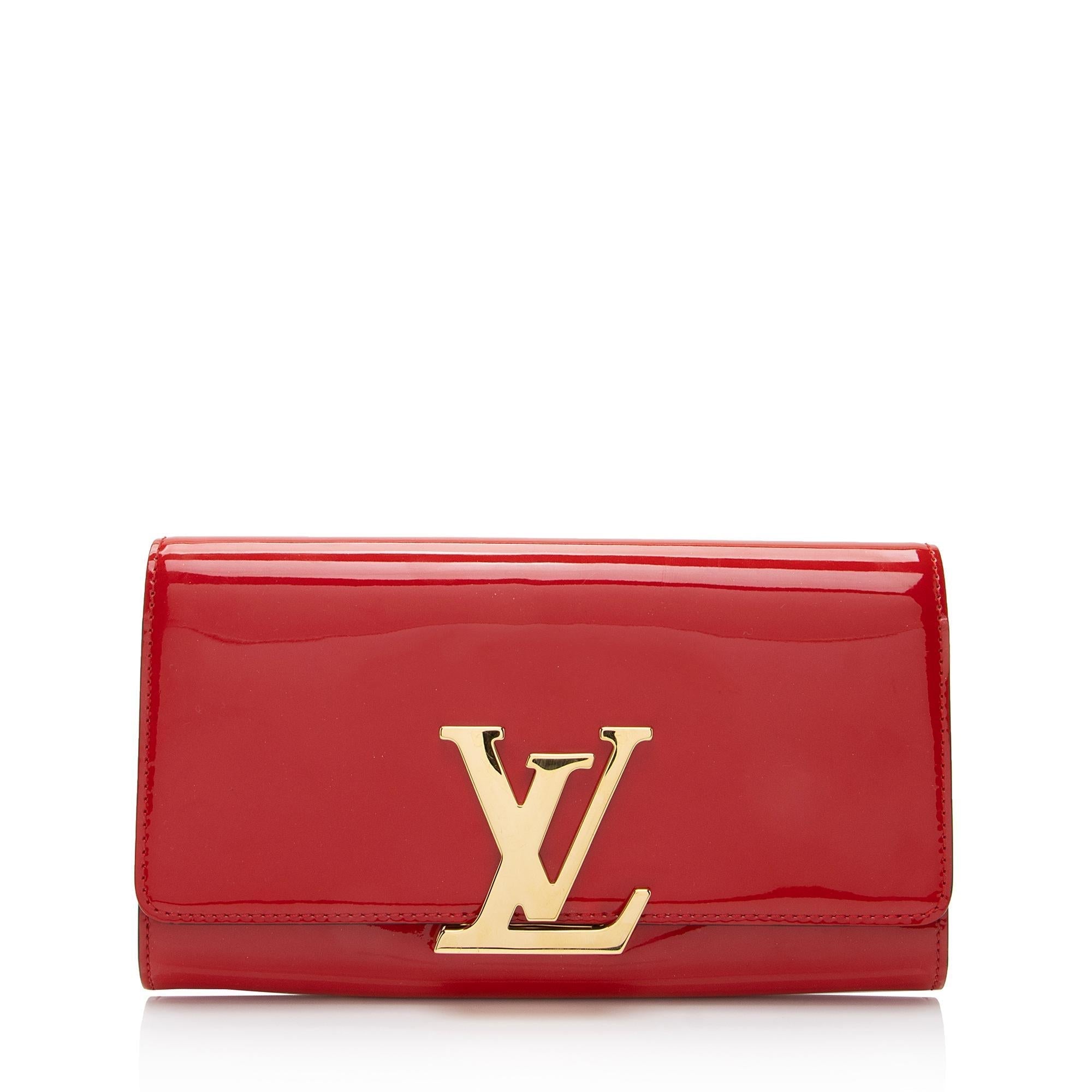 Louis Vuitton Patent Leather Louise Clutch (SHF-5GHpKI)