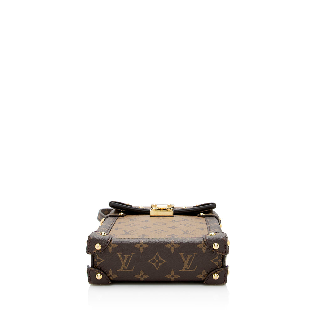 Louis Vuitton Reverse Monogram Pochette Trunk Vertical Shoulder Bag (SHF-21883)