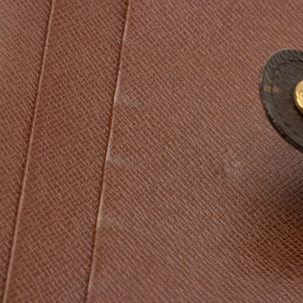 Louis Vuitton Vintage Monogram Canvas Porte Papier Zipper Wallet (SHF-Punscc)