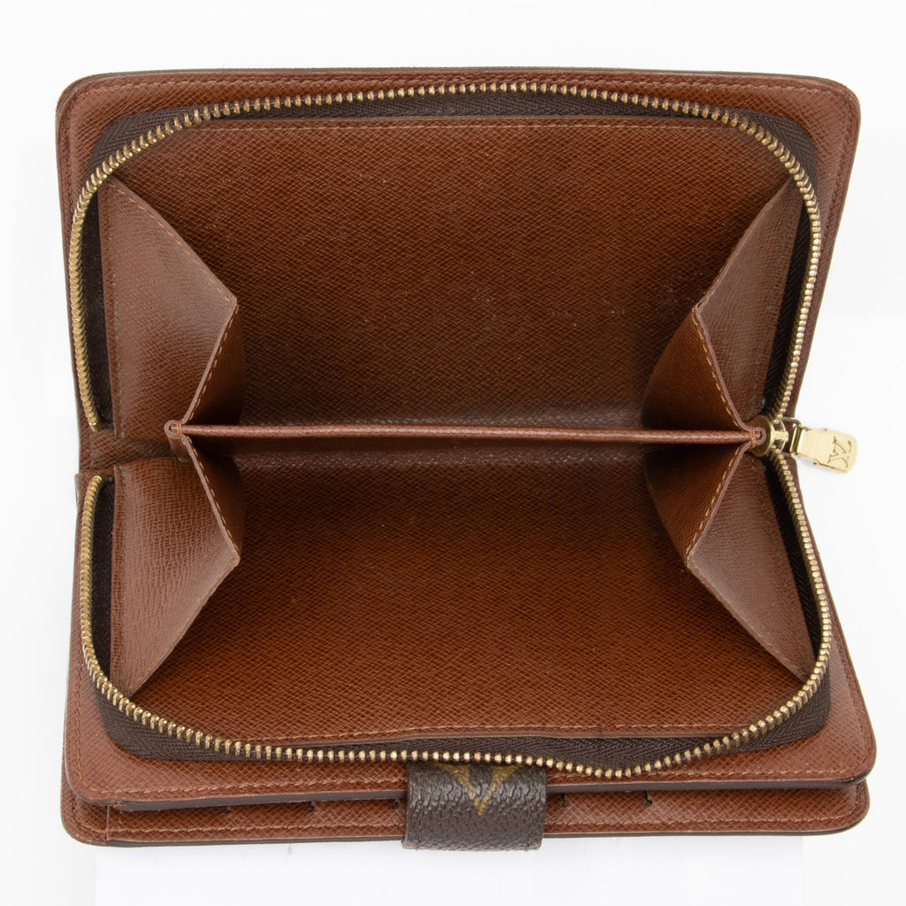 Louis Vuitton Vintage Monogram Canvas Porte Papier Zipper Wallet (SHF-Punscc)