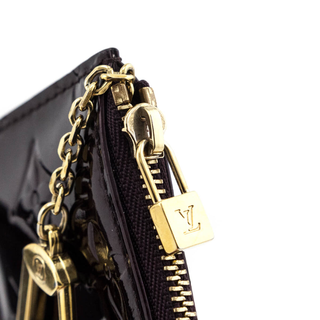 Louis Vuitton Amarante Monogram Vernis Key Pouch