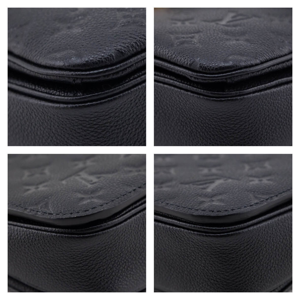 Louis Vuitton Black Empreinte Pochette Metis