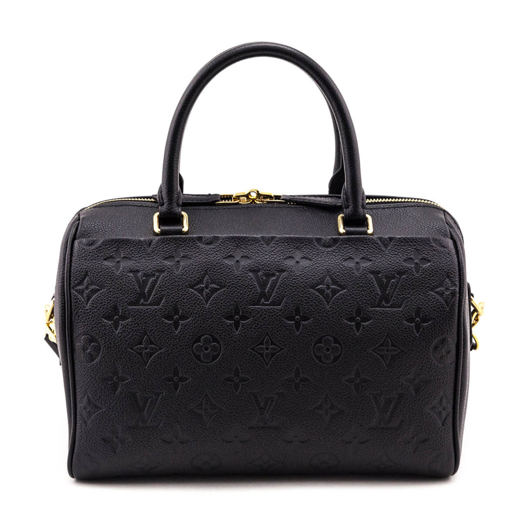 Louis Vuitton Black Empreinte Speedy Bandouliere 25 NM