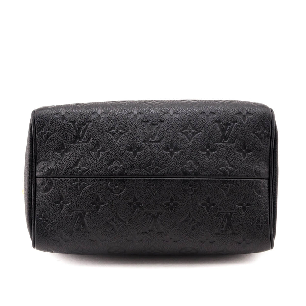 Louis Vuitton Black Empreinte Speedy Bandouliere 25 NM