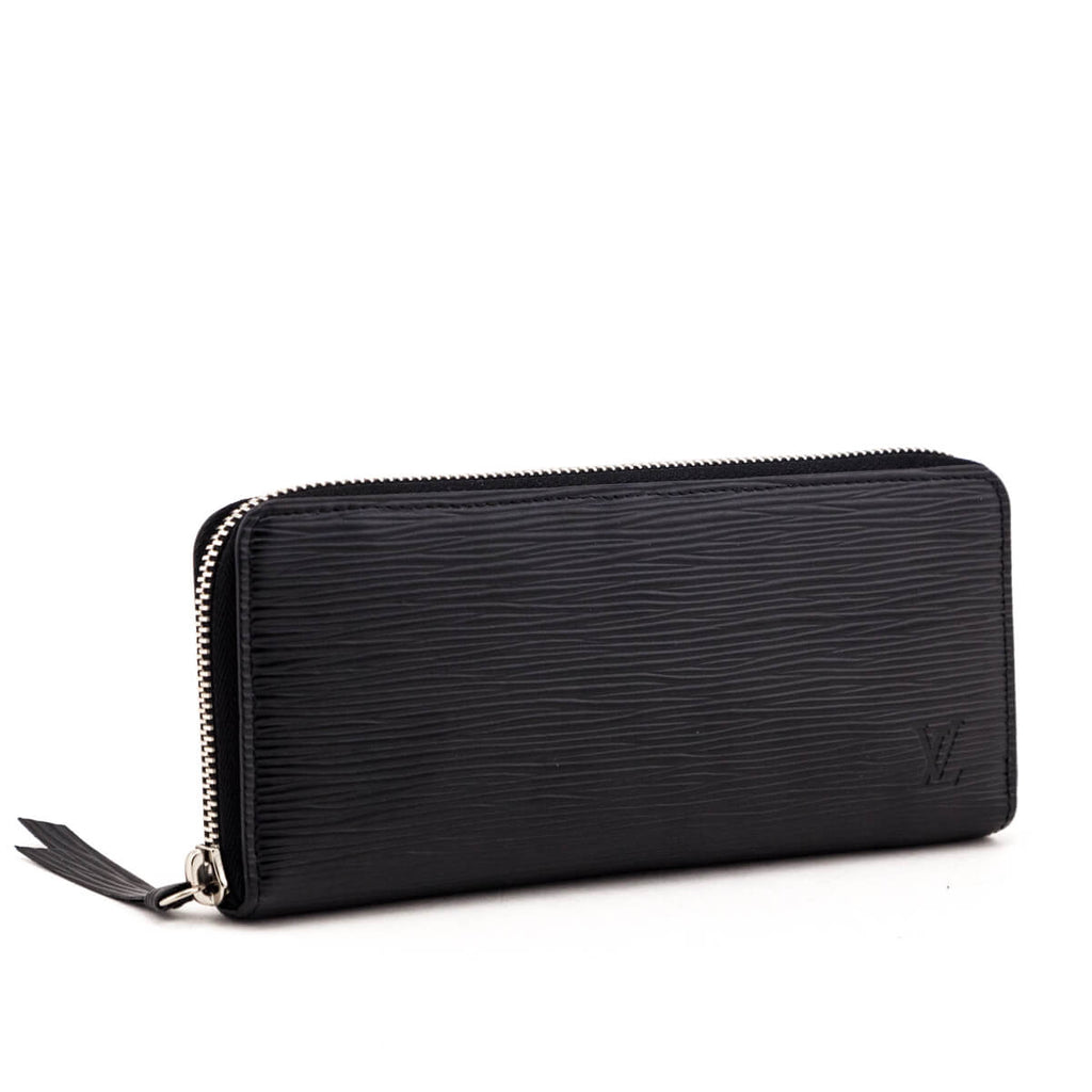 Louis Vuitton Black Epi Clemence Wallet