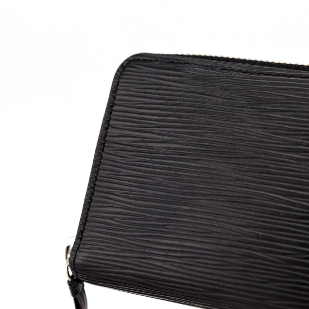 Louis Vuitton Black Epi Clemence Wallet