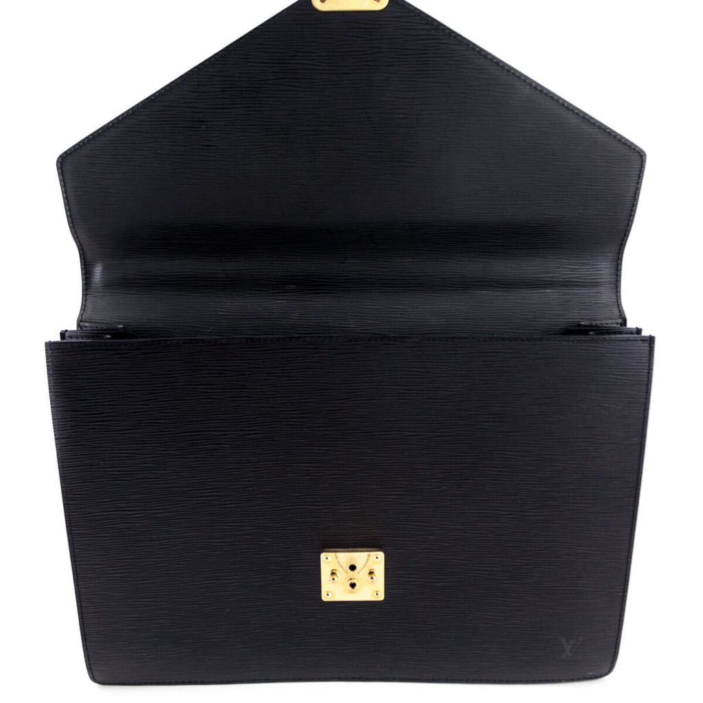 Louis Vuitton Black Epi Laguito Briefcase
