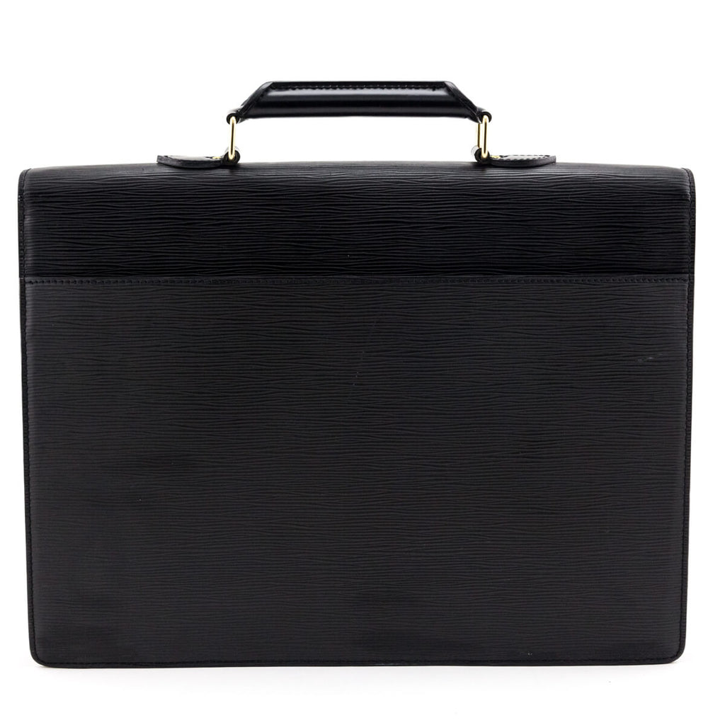 Louis Vuitton Black Epi Laguito Briefcase