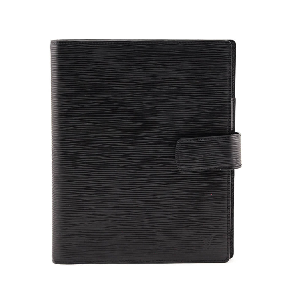 Louis Vuitton Black Epi Large Agenda Cover