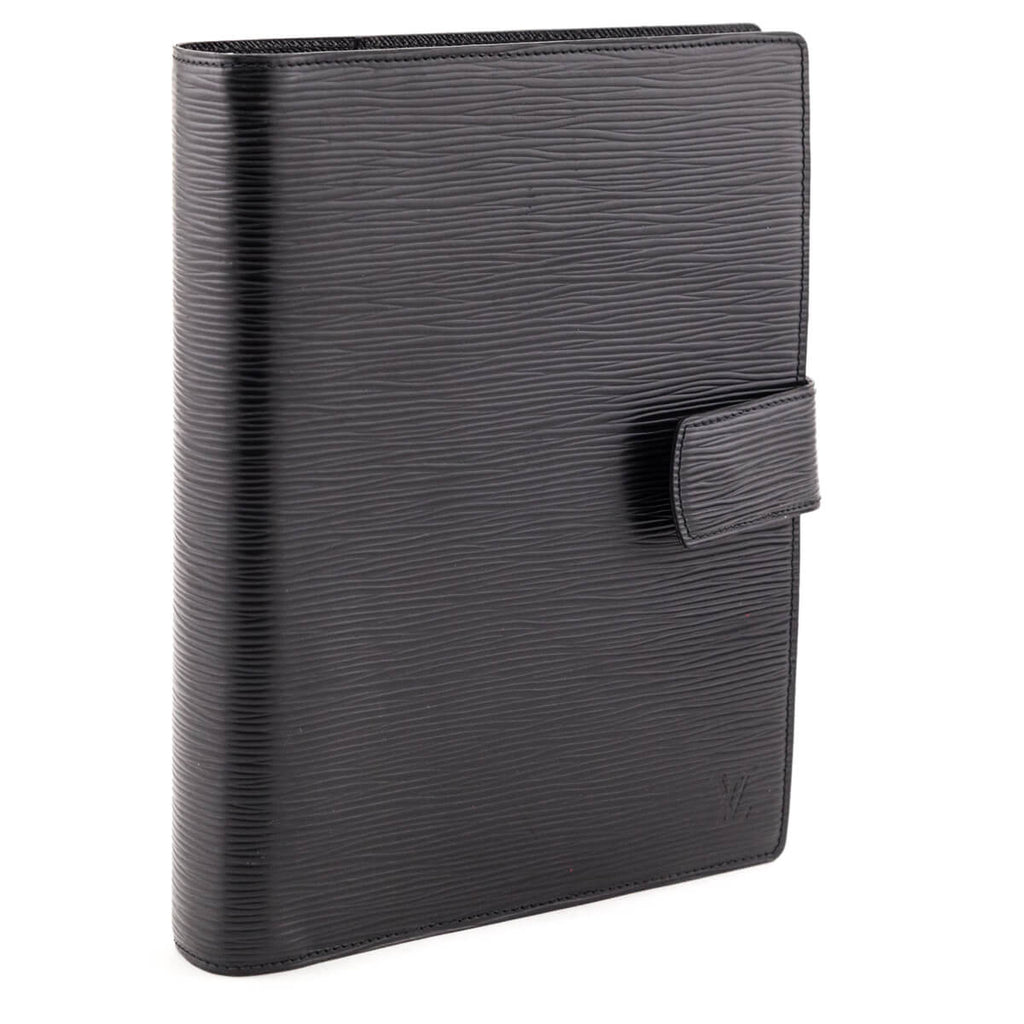 Louis Vuitton Black Epi Large Agenda Cover